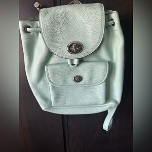 MINT Coach backpack bag in mint 😜